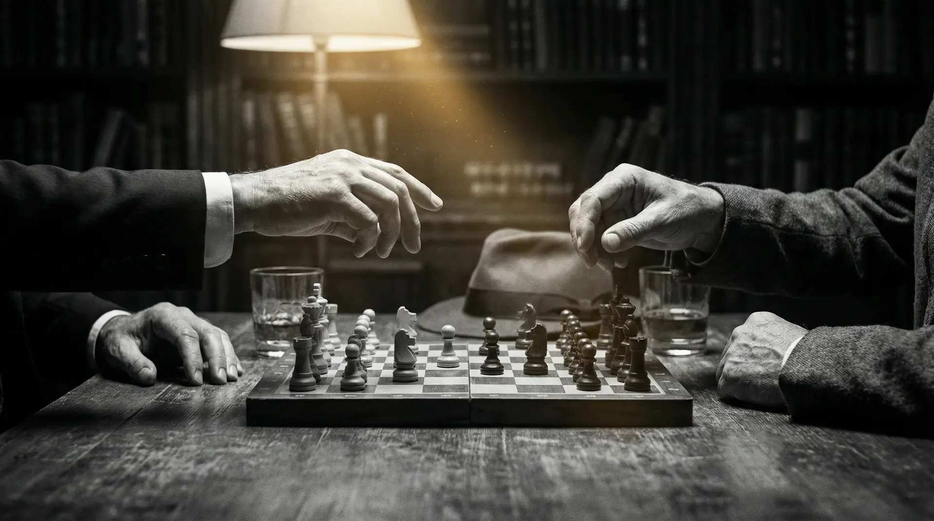 换妻群 艺术探索系列 - 非线性叙事，棋盘上的对弈象征命运的交错
